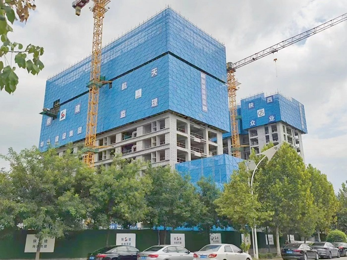 閻良區(qū)新型工業(yè)園區(qū)保障性租賃住房項(xiàng)目2號(hào)、3號(hào)樓主體結(jié)構(gòu)封頂