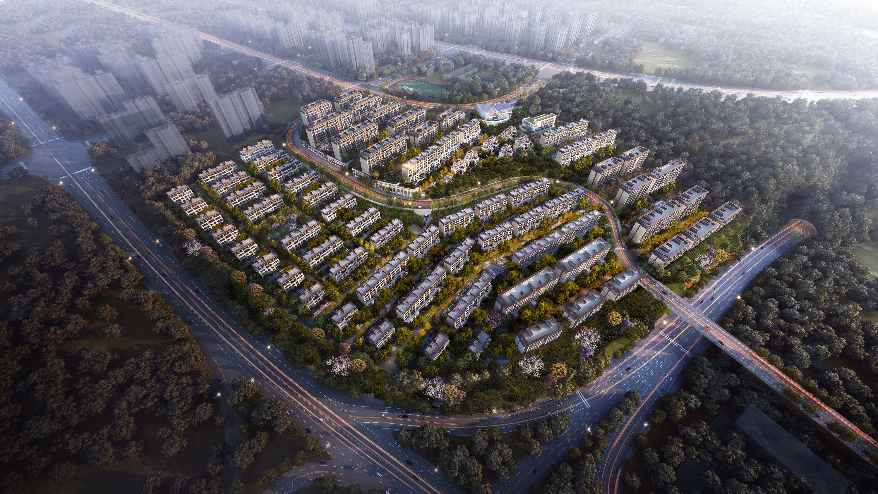 延安金鴻·行知坊C組團(tuán)建筑安裝工程22棟樓全面封頂